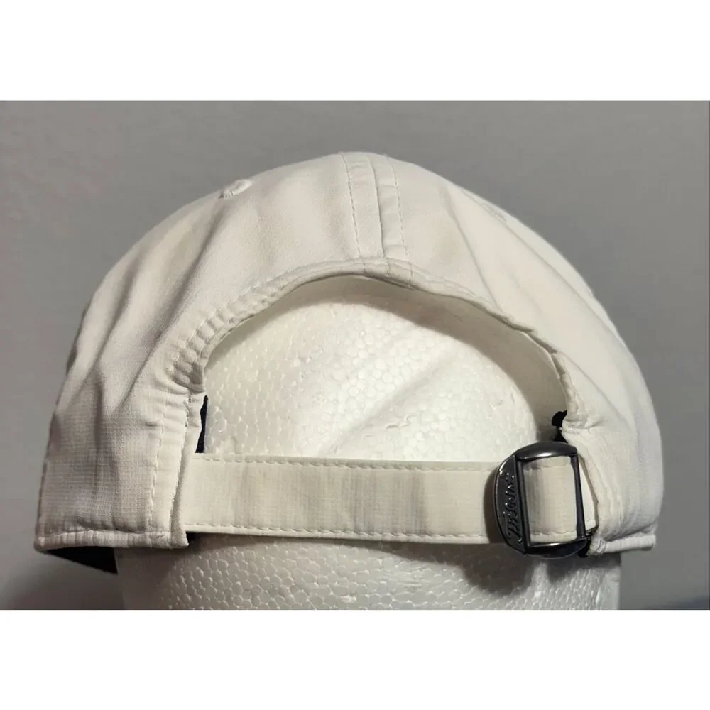 White Titleist Adjustable Golf Hat Red Font Used Flaw
